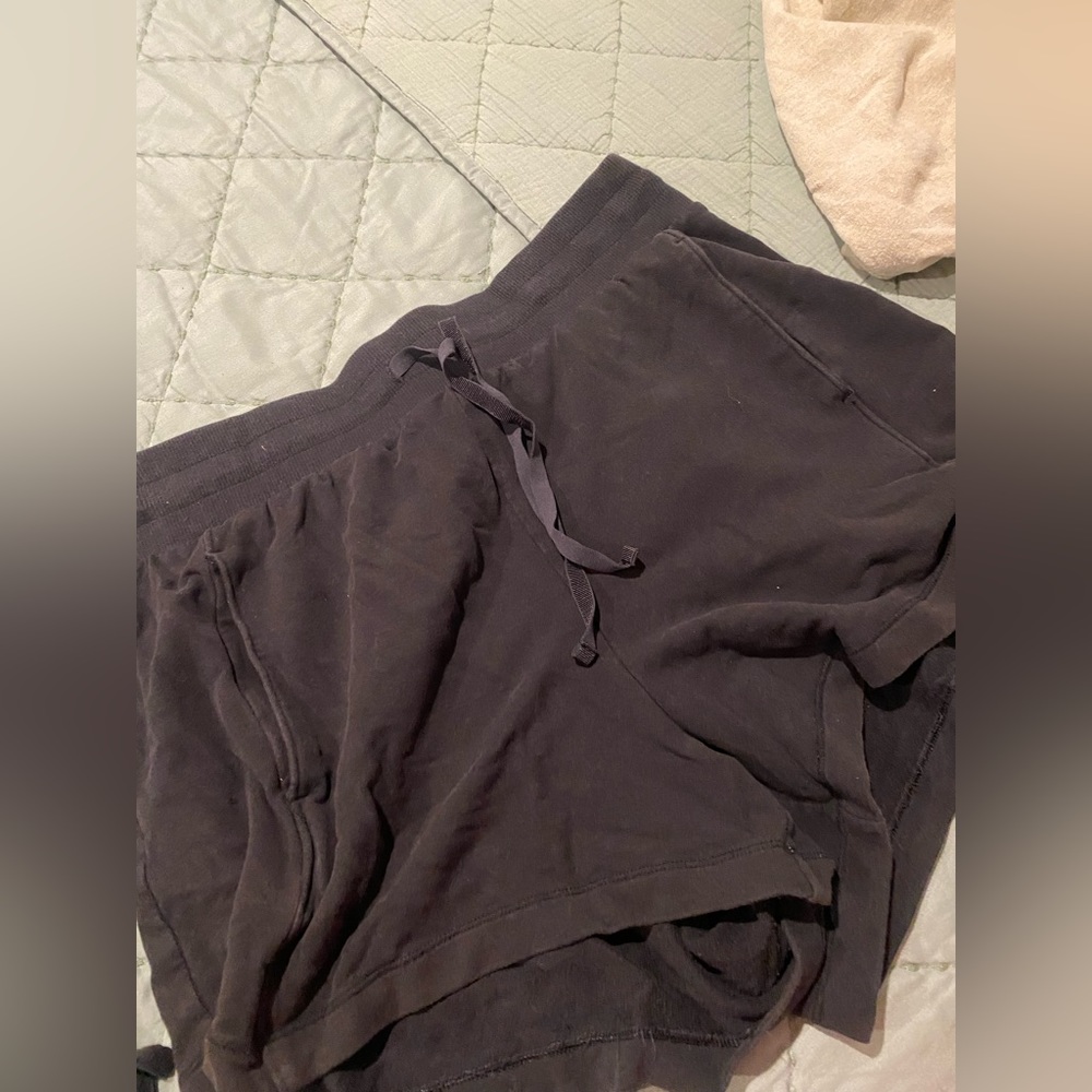 black shorts